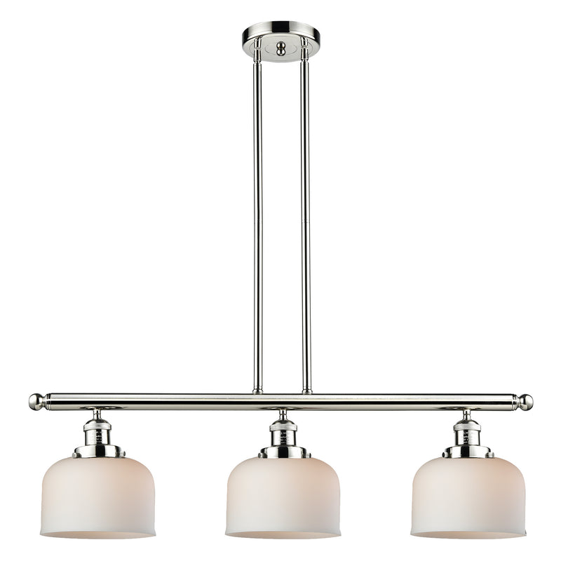 Innovations 213-PN-G71 Three Light Island Pendant, Polished Nickel