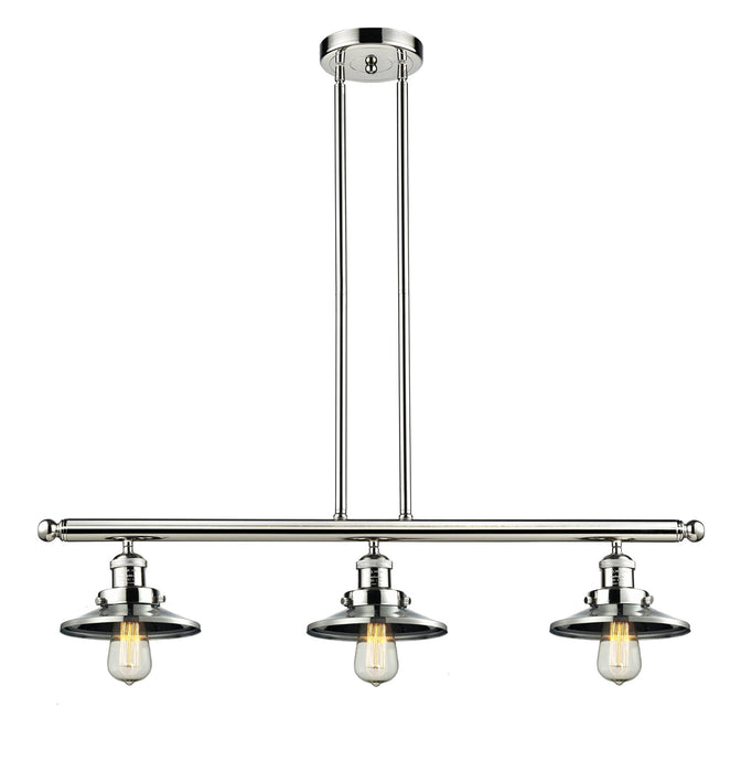 Innovations 213-PN-M1 Three Light Island Pendant, Polished Nickel