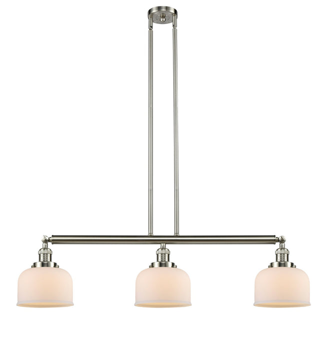 Innovations 213-SN-G71 Three Light Island Pendant, Brushed Satin Nickel