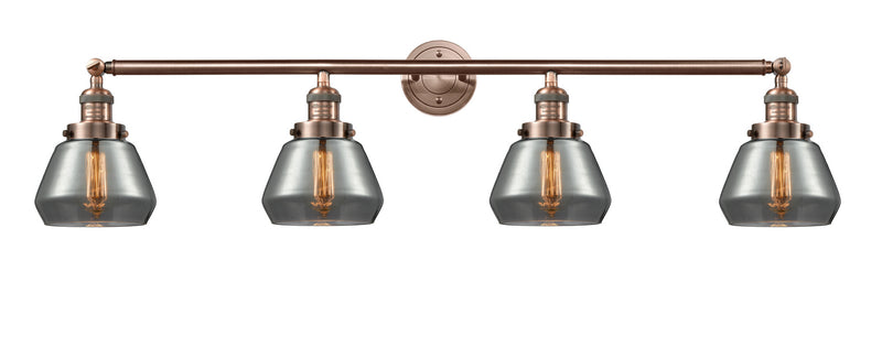 Innovations 215-AC-G173 Four Light Bath Vanity, Antique Copper