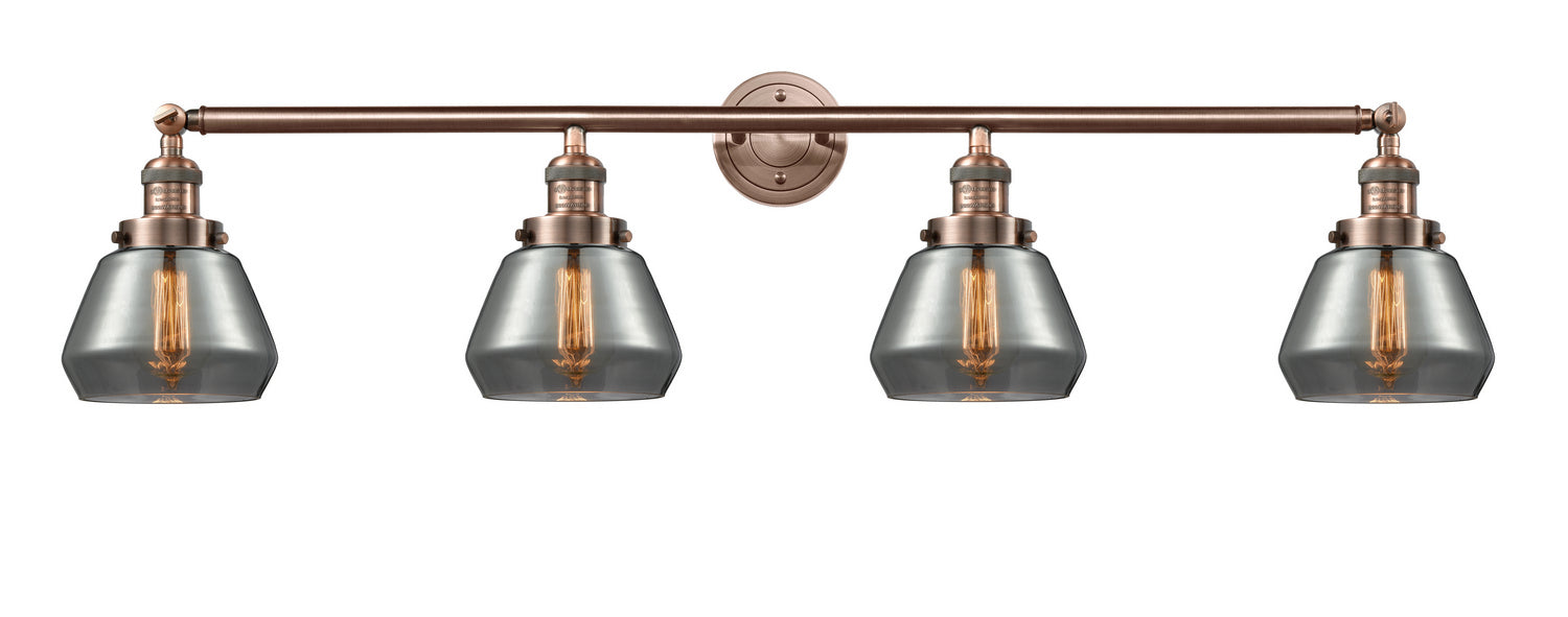 Innovations 215-AC-G173 Four Light Bath Vanity, Antique Copper