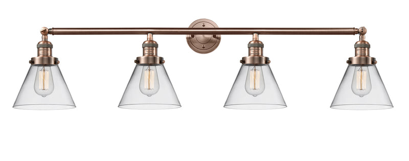 Innovations 215-AC-G42 Four Light Bath Vanity, Antique Copper