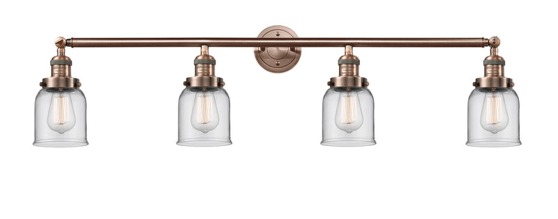 Innovations 215-AC-G52 Four Light Bath Vanity, Antique Copper