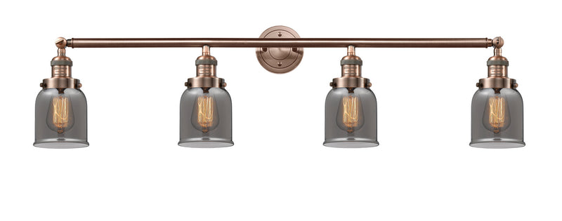 Innovations 215-AC-G53 Four Light Bath Vanity, Antique Copper
