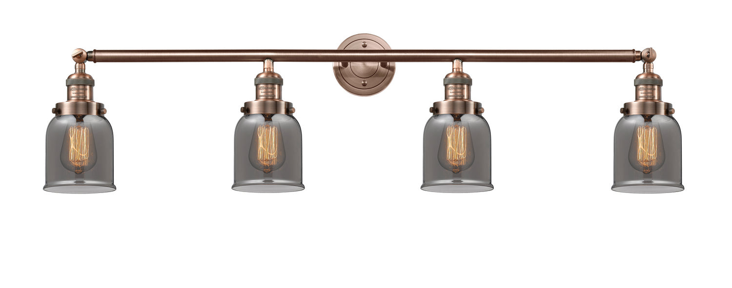 Innovations 215-AC-G53 Four Light Bath Vanity, Antique Copper