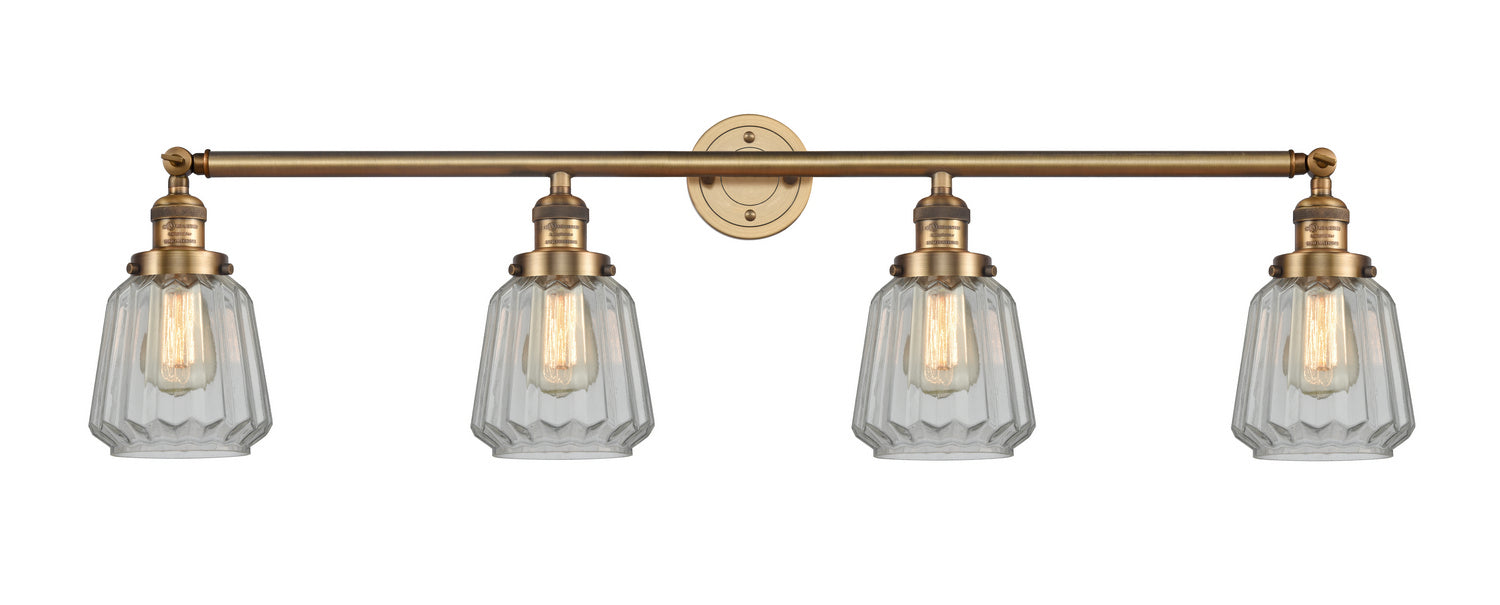 Innovations 215-BB-G142 Four Light Bath Vanity, Brushed Brass