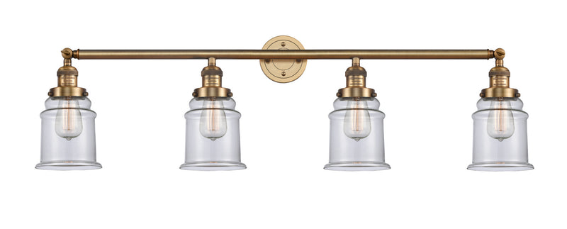 Innovations 215-BB-G182 Four Light Bath Vanity, Brushed Brass