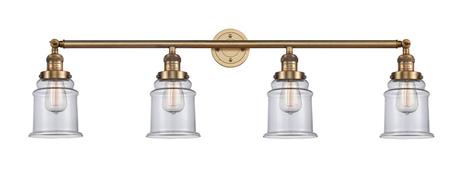 Innovations 215-BB-G182 Four Light Bath Vanity, Brushed Brass