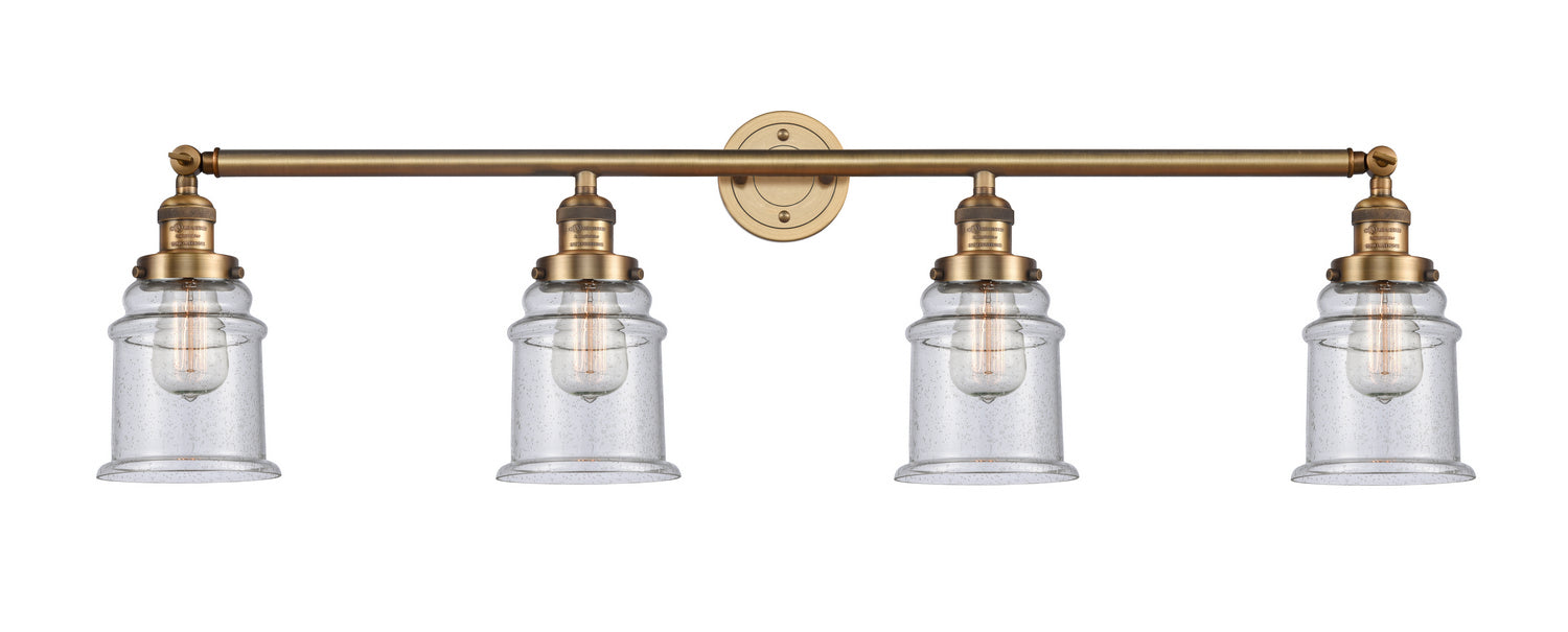 Innovations 215-BB-G184 Four Light Bath Vanity, Brushed Brass