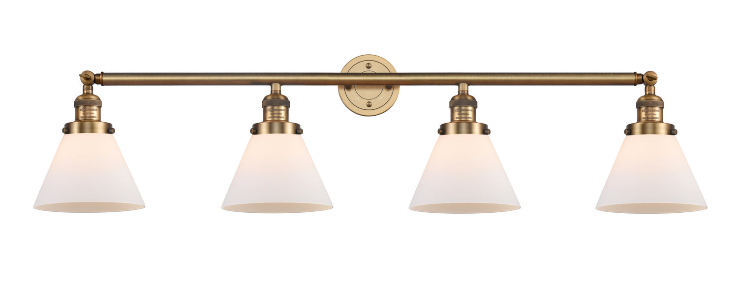 Innovations 215-BB-G41 Four Light Bath Vanity, Brushed Brass