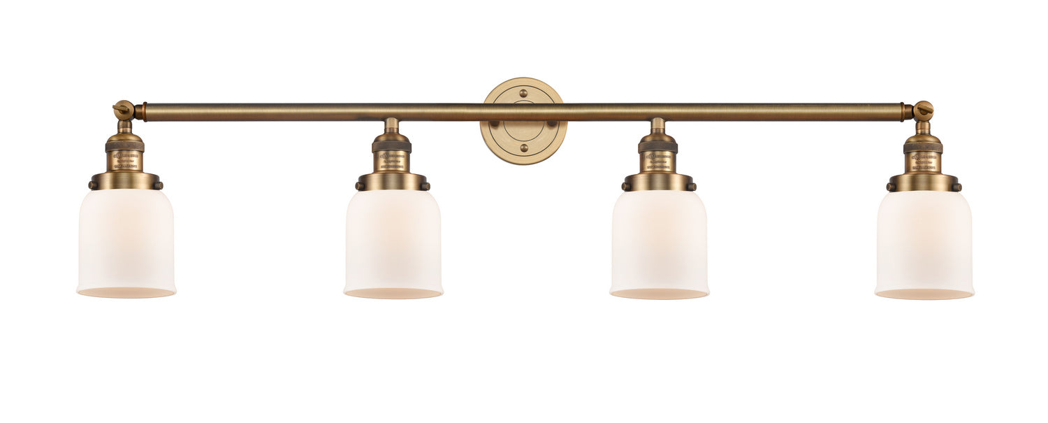 Innovations 215-BB-G51 Four Light Bath Vanity, Brushed Brass
