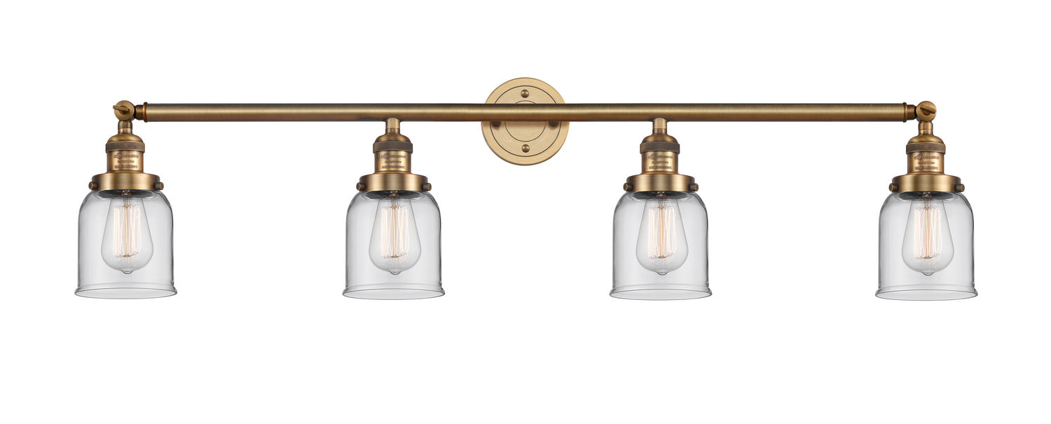 Innovations 215-BB-G52 Four Light Bath Vanity, Brushed Brass