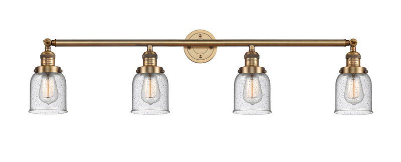Innovations 215-BB-G54 Four Light Bath Vanity, Brushed Brass
