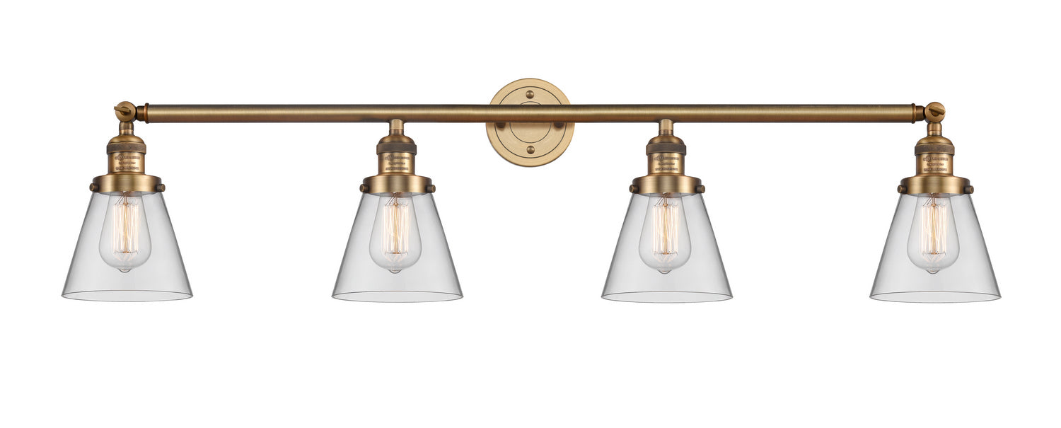 Innovations 215-BB-G62 Four Light Bath Vanity, Brushed Brass
