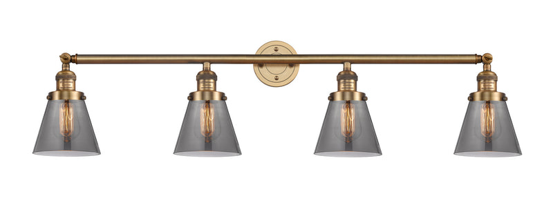 Innovations 215-BB-G63 Four Light Bath Vanity, Brushed Brass