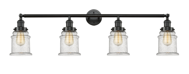 Innovations 215-OB-G184 Four Light Bath Vanity, Oil Rubbed Bronze