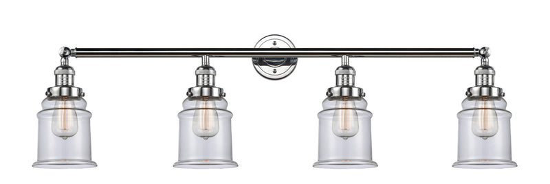 Innovations 215-PC-G182 Four Light Bath Vanity, Polished Chrome