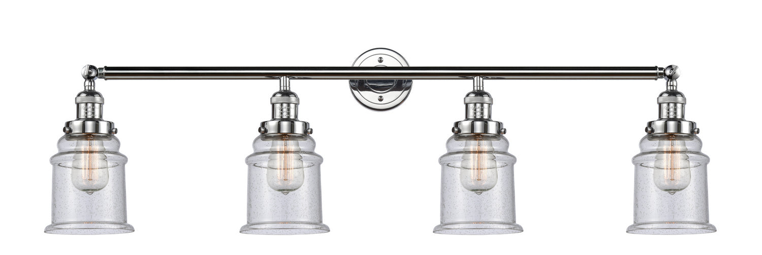 Innovations 215-PC-G184 Four Light Bath Vanity, Polished Chrome