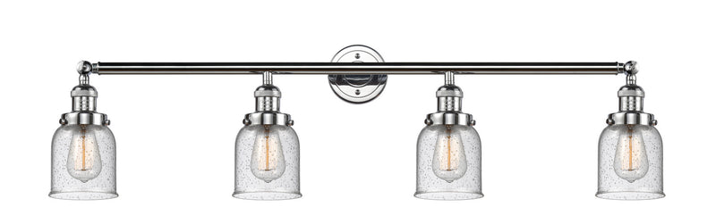 Innovations 215-PC-G54 Four Light Bath Vanity, Polished Chrome