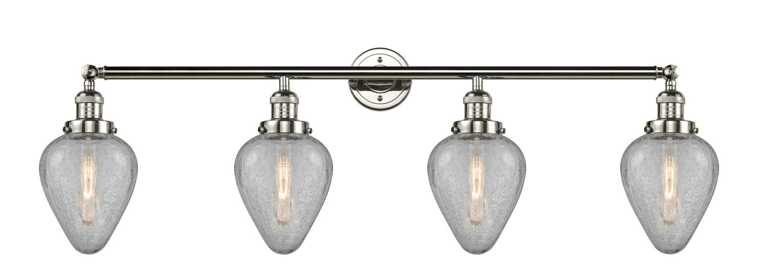 Innovations 215-PN-G165 Four Light Bath Vanity, Polished Nickel