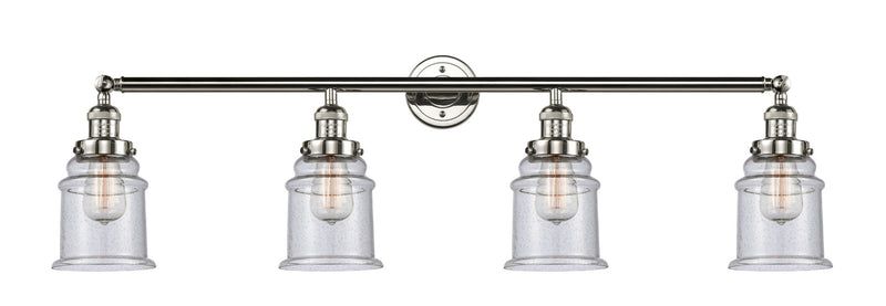 Innovations 215-PN-G184 Four Light Bath Vanity, Polished Nickel
