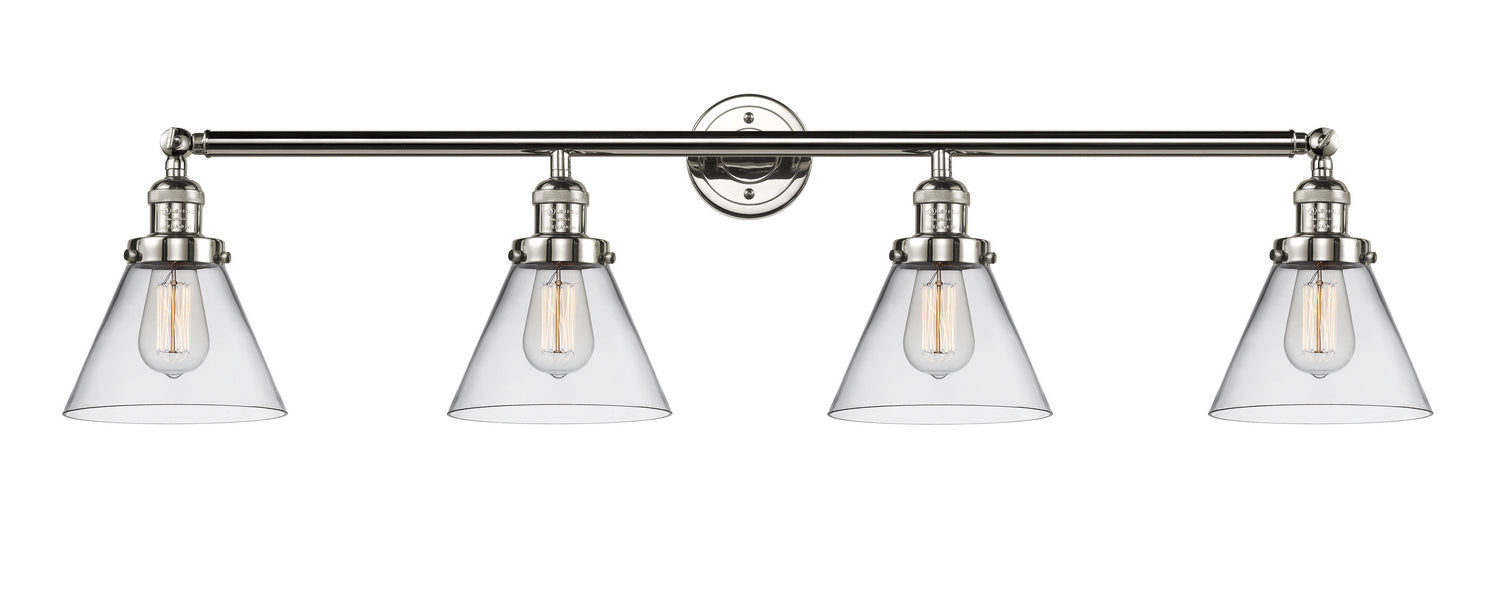 Innovations 215-PN-G42 Four Light Bath Vanity, Polished Nickel