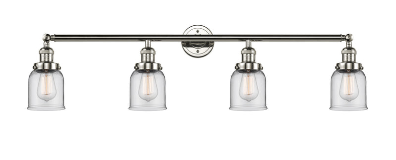 Innovations 215-PN-G52 Four Light Bath Vanity, Polished Nickel
