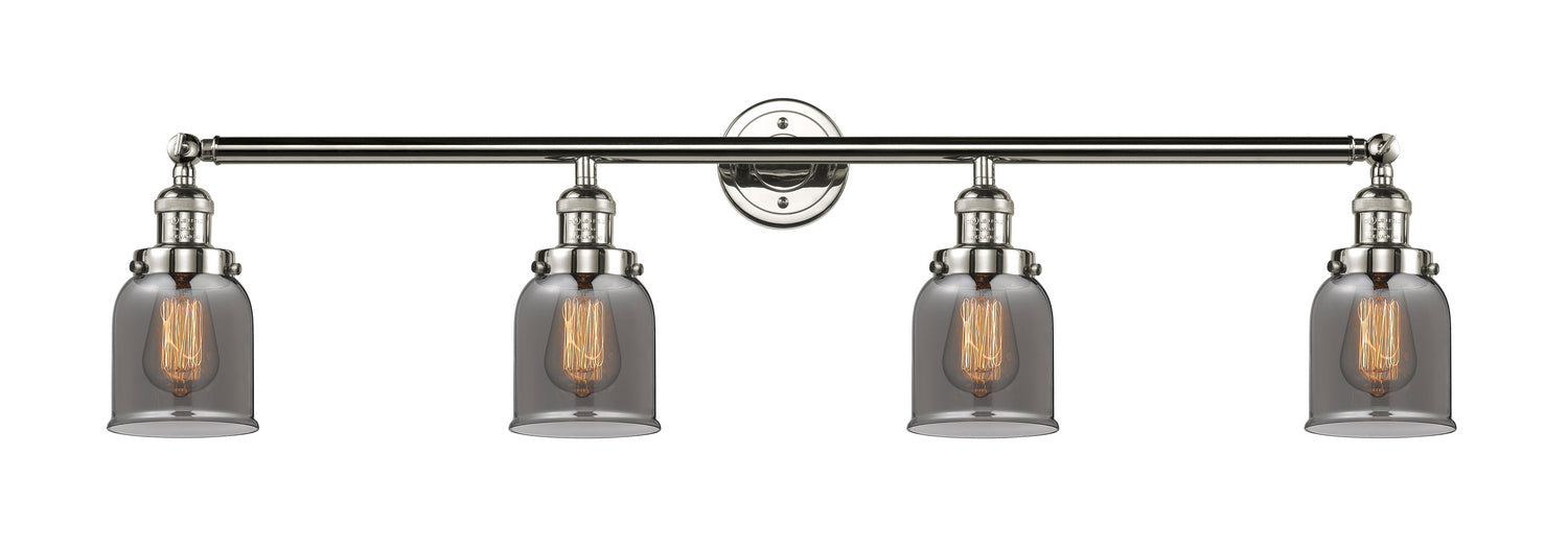 Innovations 215-PN-G53 Four Light Bath Vanity, Polished Nickel