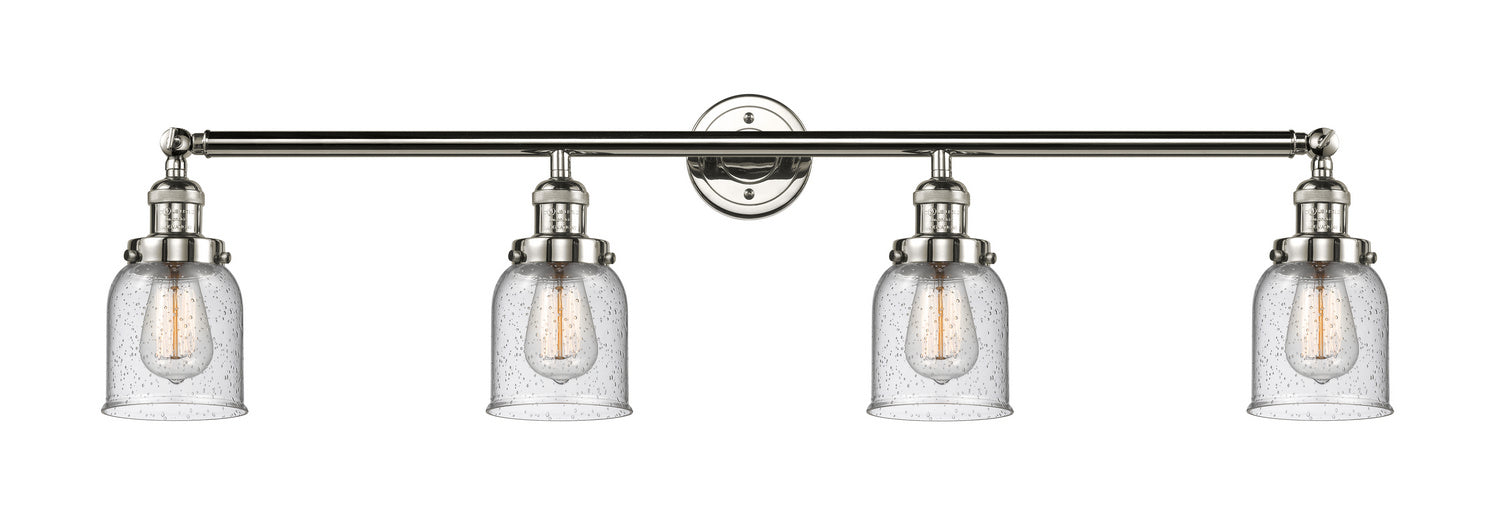 Innovations 215-PN-G54 Four Light Bath Vanity, Polished Nickel