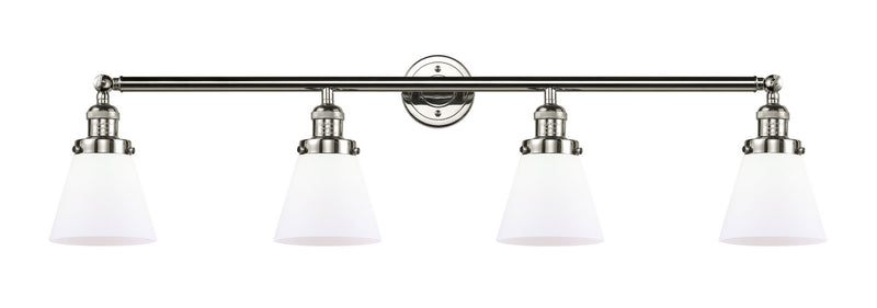 Innovations 215-PN-G61 Four Light Bath Vanity, Polished Nickel