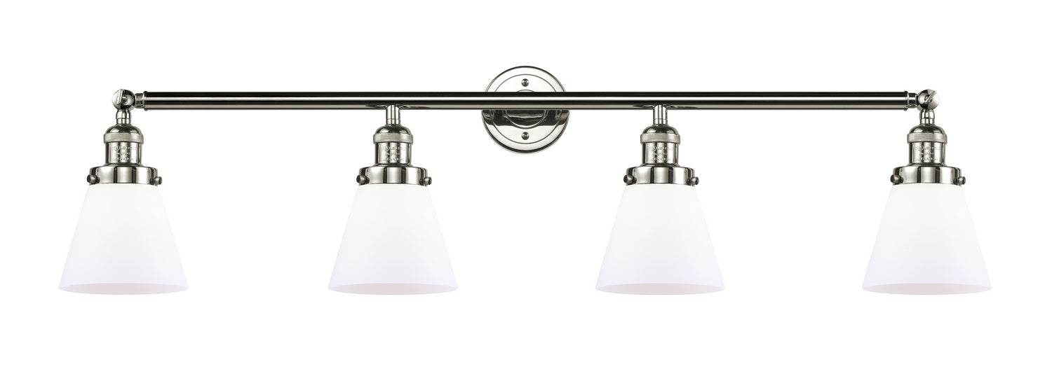 Innovations 215-PN-G61 Four Light Bath Vanity, Polished Nickel