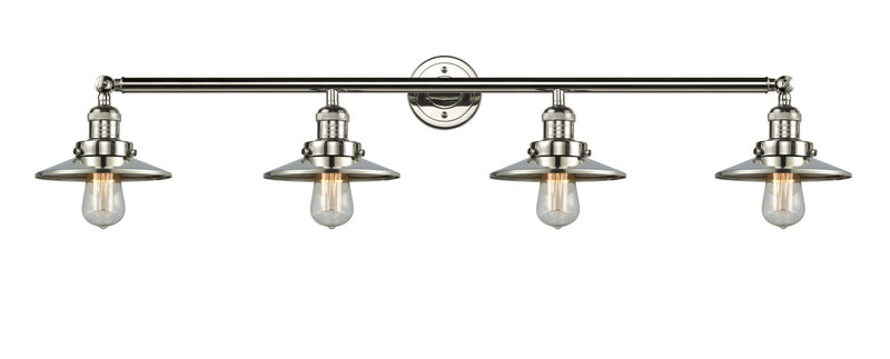 Innovations 215-PN-M1 Four Light Bath Vanity, Polished Nickel