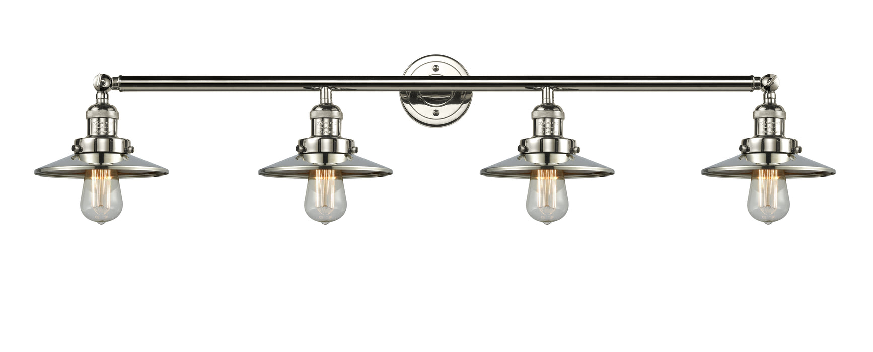 Innovations 215-PN-M1 Four Light Bath Vanity, Polished Nickel