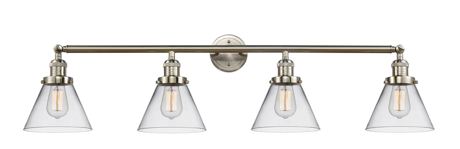 Innovations 215-SN-G42 Four Light Bath Vanity, Brushed Satin Nickel