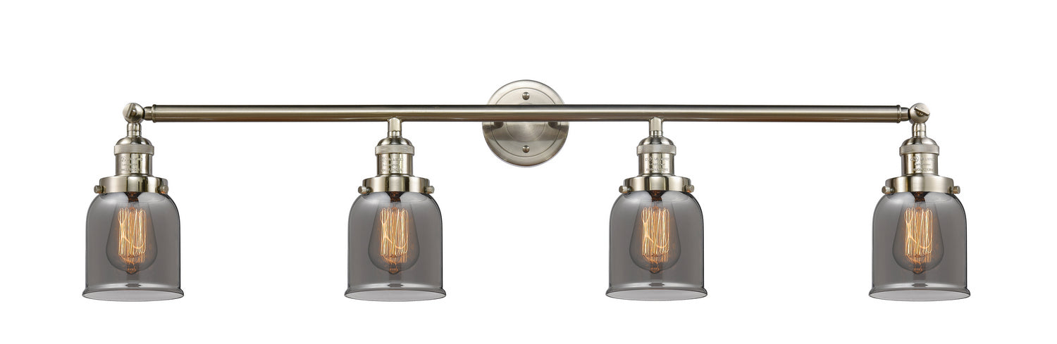 Innovations 215-SN-G53 Four Light Bath Vanity, Brushed Satin Nickel