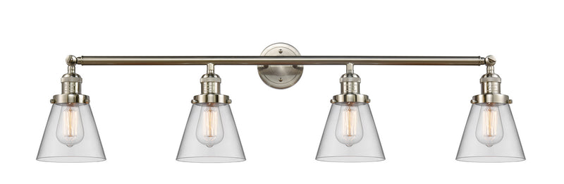 Innovations 215-SN-G62 Four Light Bath Vanity, Brushed Satin Nickel