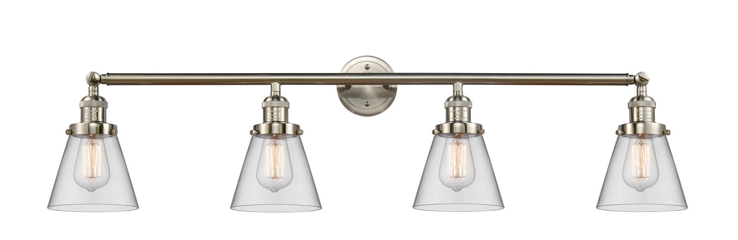 Innovations 215-SN-G62 Four Light Bath Vanity, Brushed Satin Nickel