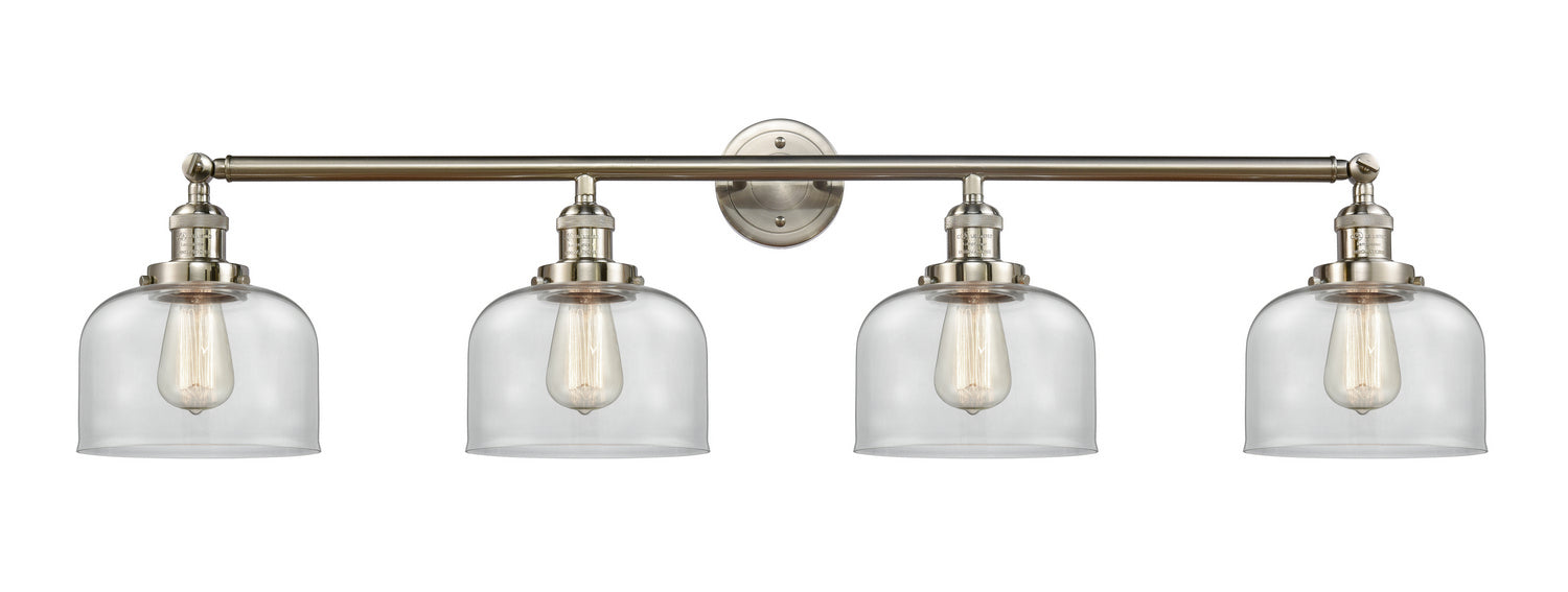 Innovations 215-SN-G72 Four Light Bath Vanity, Brushed Satin Nickel