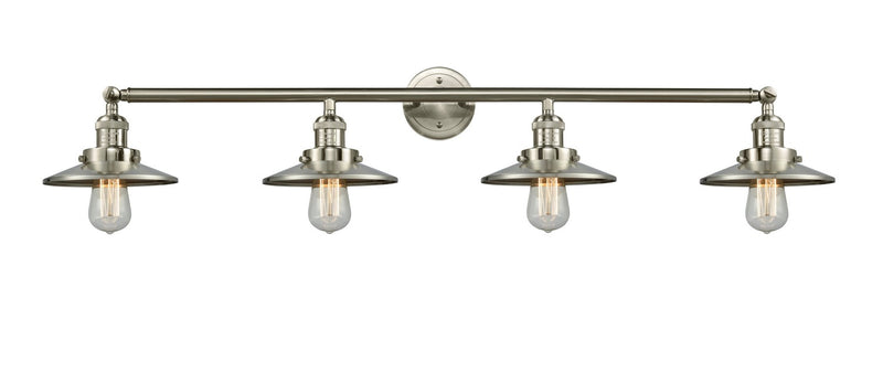 Innovations 215-SN-M2 Four Light Bath Vanity, Brushed Satin Nickel