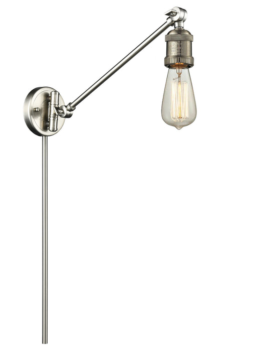 Innovations 237-SN One Light Swing Arm Lamp, Brushed Satin Nickel