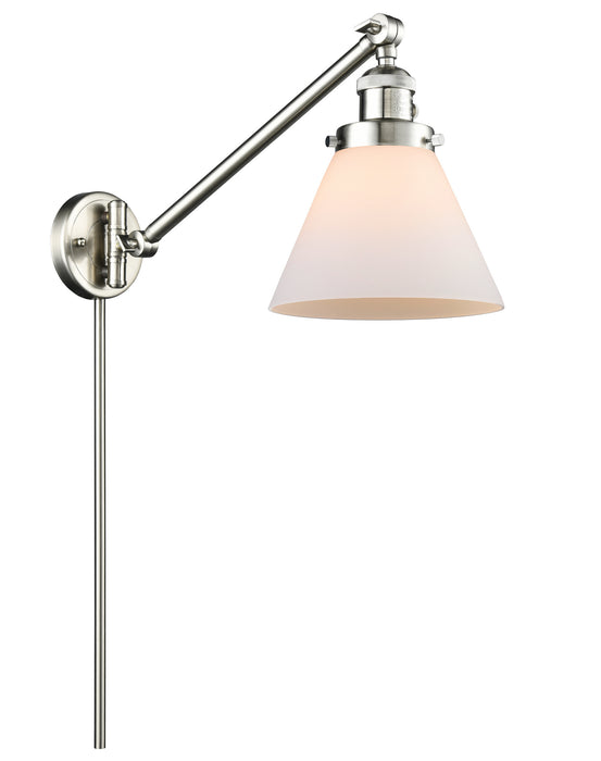 Innovations 237-SN-G41 One Light Swing Arm Lamp, Brushed Satin Nickel