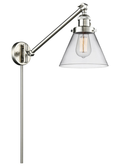 Innovations 237-SN-G42 One Light Swing Arm Lamp, Brushed Satin Nickel