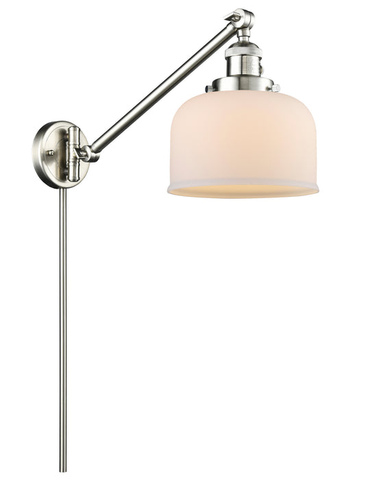 Innovations 237-SN-G71 One Light Swing Arm Lamp, Brushed Satin Nickel