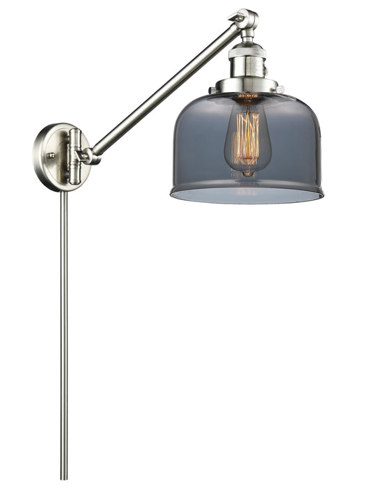 Innovations 237-SN-G73 One Light Swing Arm Lamp, Brushed Satin Nickel