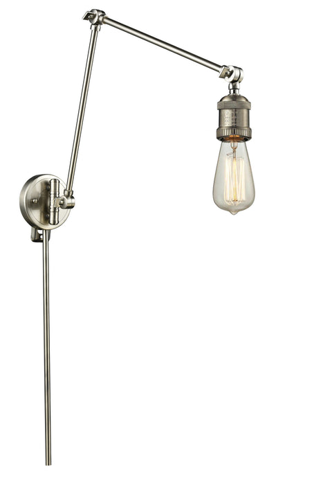 Innovations 238-SN One Light Swing Arm Lamp, Brushed Satin Nickel