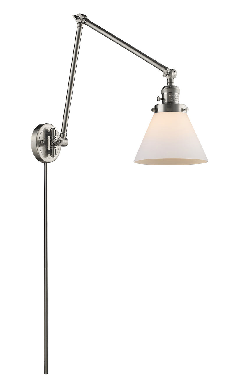 Innovations 238-SN-G41 One Light Swing Arm Lamp, Brushed Satin Nickel