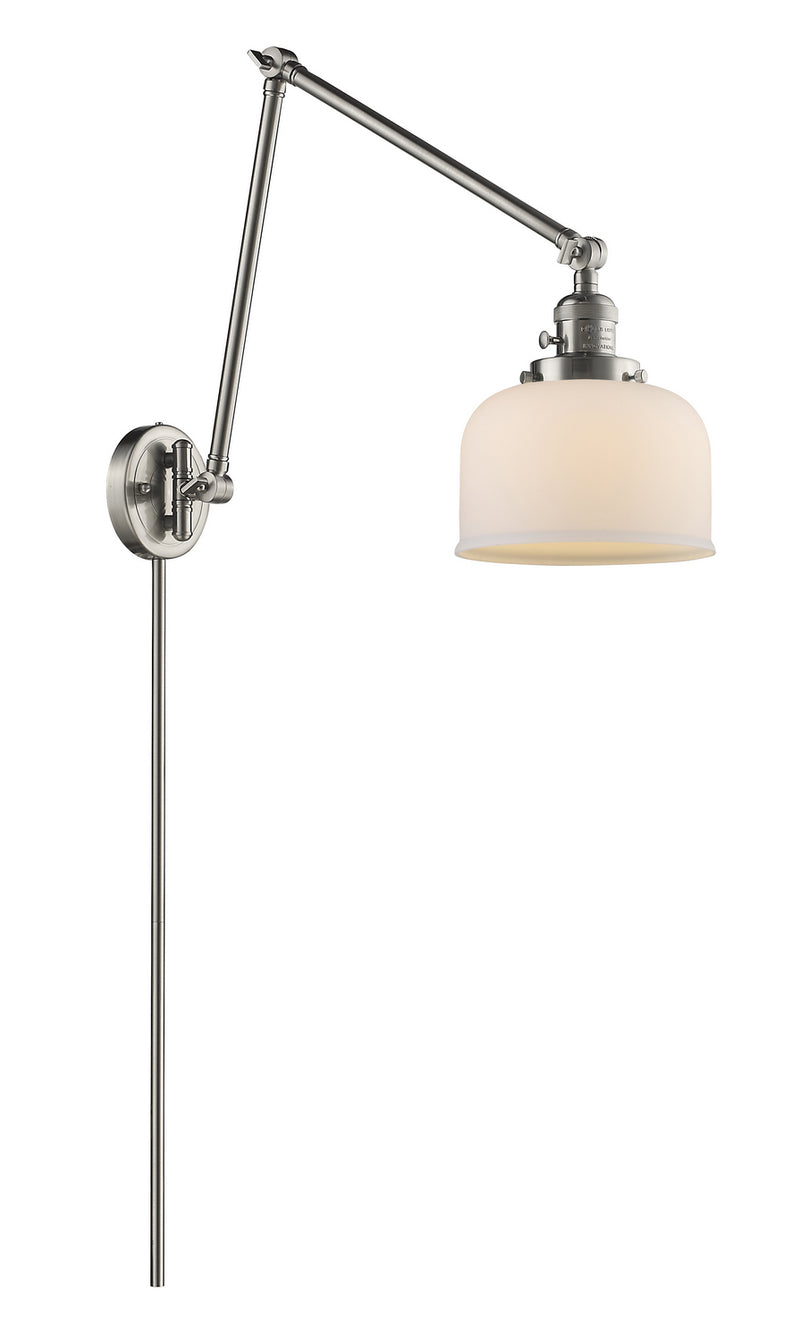 Innovations 238-SN-G71 One Light Swing Arm Lamp, Brushed Satin Nickel