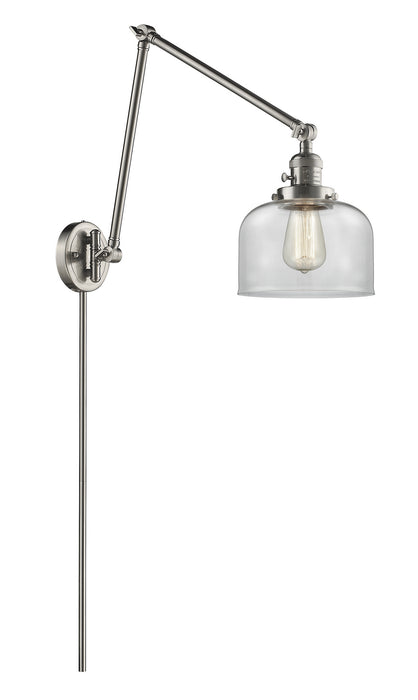 Innovations 238-SN-G72 One Light Swing Arm Lamp, Brushed Satin Nickel