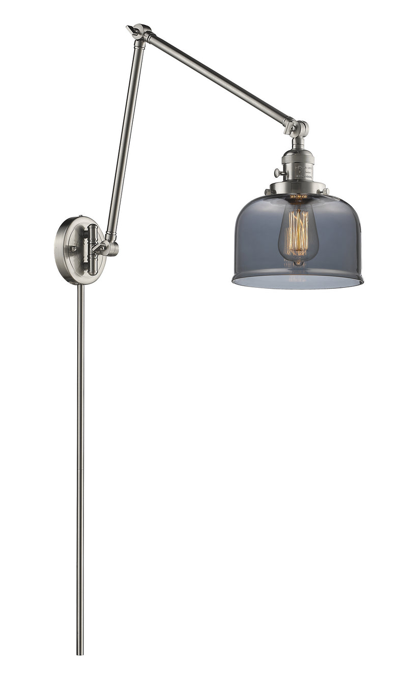 Innovations 238-SN-G73 One Light Swing Arm Lamp, Brushed Satin Nickel