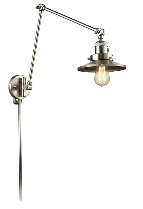 Innovations 238-SN-M2 One Light Swing Arm Lamp, Brushed Satin Nickel